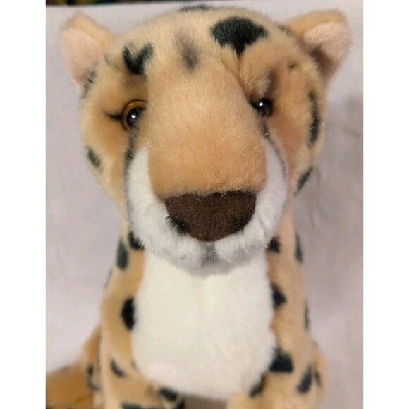 ZSL London Zoo Plush Cheetah Safari Large Cat Wildlife Stuffed Animal Toy 10" - Picture 14 of 15
